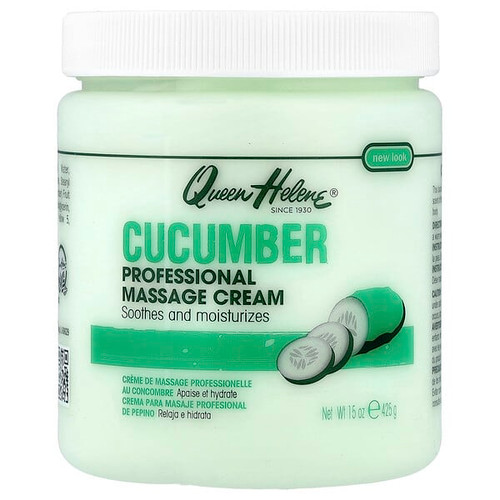 <img alt="Queen Helene, Professional Massage Cream, Cucumber, 15 oz (425 g)" title="Queen Helene, Professional Massage Cream, Cucumber, 15 oz (425 g),079896653874"
