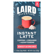 <img alt="Laird Superfood, Instant Latte, Sweet & Creamy, 5 Packs, 0.9 oz (25 g) Each" title="Laird Superfood, Instant Latte, Sweet & Creamy, 5 Packs, 0.9 oz (25 g) Each,810005132862"