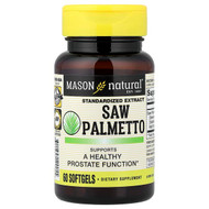 <img alt="Mason Natural, Saw Palmetto, Standardized Extract, 60 Softgels (160 mg per Softgel)" title="Mason Natural, Saw Palmetto, Standardized Extract, 60 Softgels (160 mg per Softgel),311845129055"