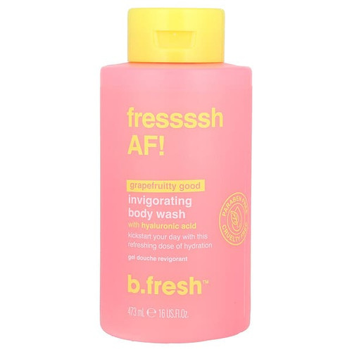 <img alt="b.fresh, Fressssh AF, Invigorating Body Wash, Grapefruitty Good, 16 fl oz (473 ml)" title="b.fresh, Fressssh AF, Invigorating Body Wash, Grapefruitty Good, 16 fl oz (473 ml),9347108004655"