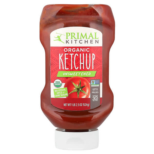 <img alt="Primal Kitchen, Organic Ketchup, Unsweetened, 1 lb 2.5 oz (524 g)" title="Primal Kitchen, Organic Ketchup, Unsweetened, 1 lb 2.5 oz (524 g),840224600194"