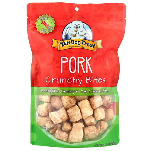 <img alt="Yeti Dog Chew, Pork Crunchy Bites, 4 oz (110 g)" title="Yeti Dog Chew, Pork Crunchy Bites, 4 oz (110 g),613468762931"