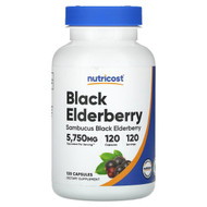 <img alt="Nutricost, Black Elderberry, 5,750 mg, 120 Capsules" title="Nutricost, Black Elderberry, 5,750 mg, 120 Capsules,857077008848"