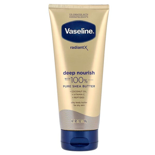 <img alt="Vaseline, Radiant X, Deep Nourish Silky Body Butter, For Dry Skin, 7 oz (198 g)" title="Vaseline, Radiant X, Deep Nourish Silky Body Butter, For Dry Skin, 7 oz (198 g),305210049109"