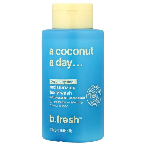 <img alt="b.fresh, A Coconut A Day, Moisturizing Body Wash, Coconutty Cool, 16 fl oz (473 ml)" title="b.fresh, A Coconut A Day, Moisturizing Body Wash, Coconutty Cool, 16 fl oz (473 ml),9347108050881"