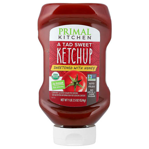<img alt="Primal Kitchen, A Tad Sweet Ketchup, Sweetened with Honey, 1 lb 2.5 oz (524 g)" title="Primal Kitchen, A Tad Sweet Ketchup, Sweetened with Honey, 1 lb 2.5 oz (524 g),840224600385"