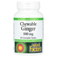 <img alt="Natural Factors, Chewable Ginger, 500 mg, 90 Chewable Tablets" title="Natural Factors, Chewable Ginger, 500 mg, 90 Chewable Tablets,068958045061"