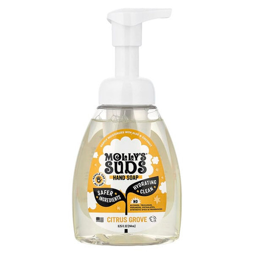 <img alt="Mollys Suds, Hand Soap, Citrus Grove, 8.25 fl oz (244 ml)" title="Mollys Suds, Hand Soap, Citrus Grove, 8.25 fl oz (244 ml),852835006074"