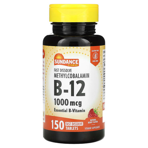 <img alt="Sundance Vitamins, Fast Dissolve Methylcobalamin B-12, Natural Berry, 1,000 mcg, 150 Fast Dissolve Tablets" title="Sundance Vitamins, Fast Dissolve Methylcobalamin B-12, Natural Berry, 1,000 mcg, 150 Fast Dissolve Tablets,840093103048"