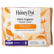 <img alt="The Honey Pot Company, 100% Organic Cotton Cover, Overnight Pads with Wings, Heavy, 16 Count" title="The Honey Pot Company, 100% Organic Cotton Cover, Overnight Pads with Wings, Heavy, 16 Count,850021589028"
