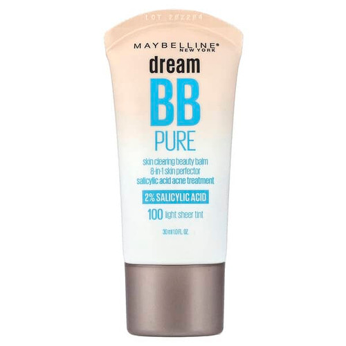 <img alt="Maybelline, Dream BB Pure, Skin Clearing Beauty Balm, 100 Light Sheer Tint, 1 fl oz (30 ml)" title="Maybelline, Dream BB Pure, Skin Clearing Beauty Balm, 100 Light Sheer Tint, 1 fl oz (30 ml),041554587067"