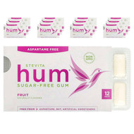 <img alt="3 PACK of Stevita Naturals, Hum, Sugar-Free Gum, Fruit, 12 Packs, 12 Pieces Each" title="3 PACK of Stevita Naturals, Hum, Sugar-Free Gum, Fruit, 12 Packs, 12 Pieces Each,617928820049"