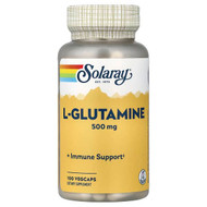 <img alt="Solaray, L-Glutamine, 500 mg, 100 VegCaps" title="Solaray, L-Glutamine, 500 mg, 100 VegCaps,076280049213"