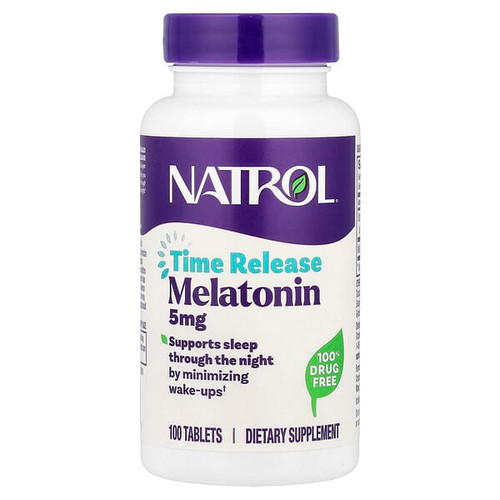 <img alt="Natrol, Melatonin, Time Release, 5 mg, 100 Tablets" title="Natrol, Melatonin, Time Release, 5 mg, 100 Tablets,047469048372"