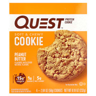 <img alt="Quest Nutrition, Protein Cookie, Peanut Butter, 4 Cookies, 2.04 oz (58 g) Each" title="Quest Nutrition, Protein Cookie, Peanut Butter, 4 Cookies, 2.04 oz (58 g) Each,888849006045"