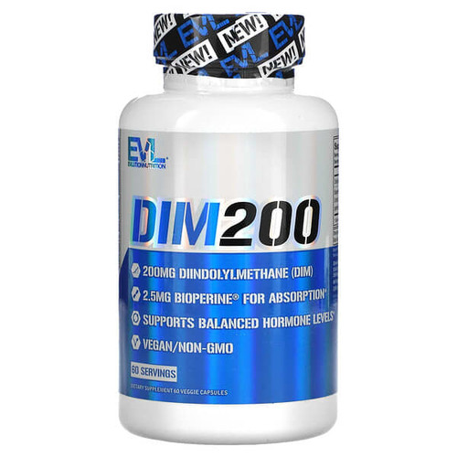 <img alt="EVLution Nutrition, DIM 200, 200 mg, 60 Veggie Capsules" title="EVLution Nutrition, DIM 200, 200 mg, 60 Veggie Capsules,818901027046"