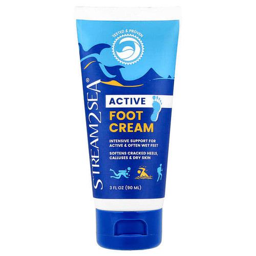 <img alt="Stream2Sea, Active, Foot Cream, 3 fl oz (90 ml)" title="Stream2Sea, Active, Foot Cream, 3 fl oz (90 ml),850063783019"