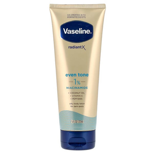 <img alt="Vaseline, RadiantX, Even Tone Body Lotion, 1% Niacinamide, 7.5 fl oz (222 ml)" title="Vaseline, RadiantX, Even Tone Body Lotion, 1% Niacinamide, 7.5 fl oz (222 ml),305210049086"