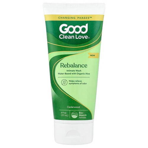 <img alt="Good Clean Love, Rebalance, Intimate Wash, Cedarwood, 6 fl oz (177 ml)" title="Good Clean Love, Rebalance, Intimate Wash, Cedarwood, 6 fl oz (177 ml),850044065202"