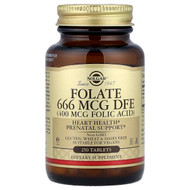 <img alt="Solgar, Folate, 666 mcg DFE, 250 Tablets" title="Solgar, Folate, 666 mcg DFE, 250 Tablets,033984010819"