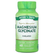 <img alt="Natures Truth, Magnesium Glycinate, Chelated, 60 Quick Release Capsules (100 mg per Capsule)" title="Natures Truth, Magnesium Glycinate, Chelated, 60 Quick Release Capsules (100 mg per Capsule),840093111364"