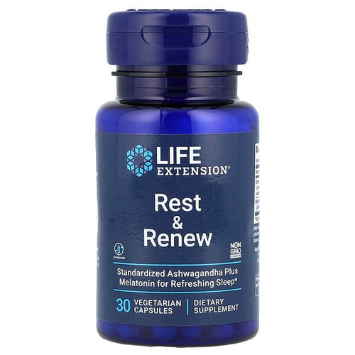 <img alt="Life Extension, Rest & Renew, 30 Vegetarian Capsules" title="Life Extension, Rest & Renew, 30 Vegetarian Capsules,737870250234"