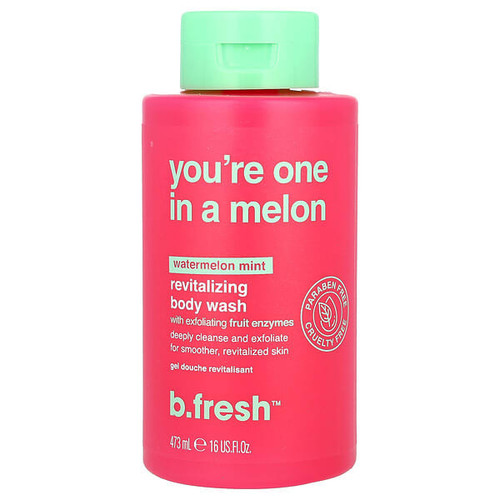 <img alt="b.fresh, Youre One in a Melon, Revitalizing Body Wash, Watermelon Mint, 16 fl oz (473 ml)" title="b.fresh, Youre One in a Melon, Revitalizing Body Wash, Watermelon Mint, 16 fl oz (473 ml),9347108006055"