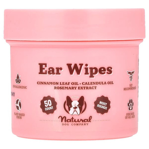 <img alt="Natural Dog Company, Ear Wipes, 50 Count" title="Natural Dog Company, Ear Wipes, 50 Count,741099002086"