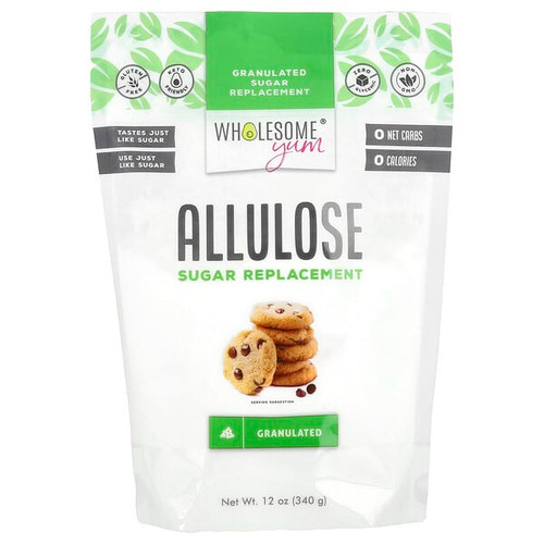 <img alt="Wholesome Yum, Allulose Sugar Replacement, Granulated, 12 oz (340 g)" title="Wholesome Yum, Allulose Sugar Replacement, Granulated, 12 oz (340 g),850013189656"