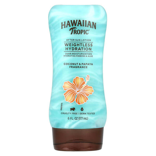 <img alt="Hawaiian Tropic, After Sun Lotion, Weightless Hydration, Coconut & Papaya, 6 fl oz (177 ml)" title="Hawaiian Tropic, After Sun Lotion, Weightless Hydration, Coconut & Papaya, 6 fl oz (177 ml),075486091484"