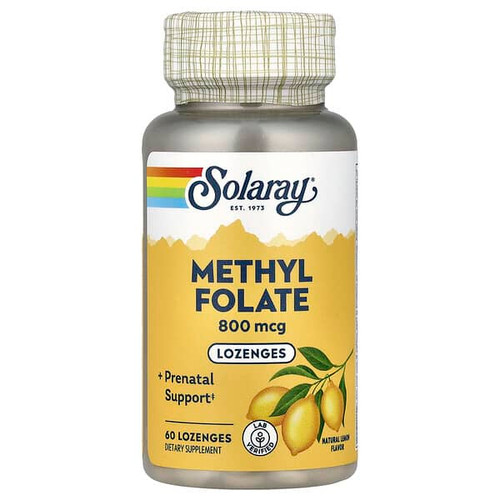 <img alt="Solaray, Methyl Folate, Lemon, 800 mcg, 60 Lozenges" title="Solaray, Methyl Folate, Lemon, 800 mcg, 60 Lozenges,076280578959"