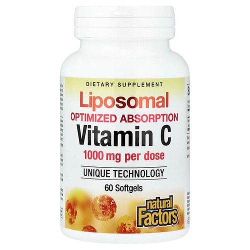 <img alt="Natural Factors, Liposomal Vitamin C, 60 Softgels (500 mg per Softgel)" title="Natural Factors, Liposomal Vitamin C, 60 Softgels (500 mg per Softgel),068958013237"