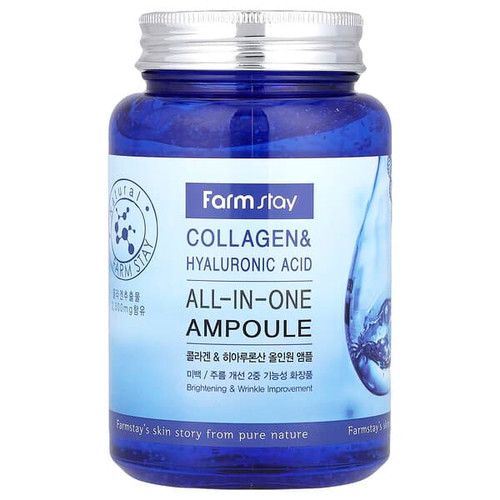 <img alt="Farmstay, Collagen & Hyaluronic Acid, All-In-One Ampoule, 8.45 fl oz (250 ml)" title="Farmstay, Collagen & Hyaluronic Acid, All-In-One Ampoule, 8.45 fl oz (250 ml),8809469770002"