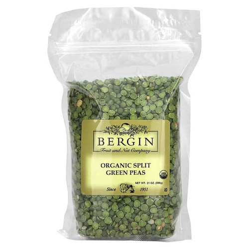<img alt="Bergin Fruit and Nut Company, Organic Split Green Peas, 21 oz (596 g)" title="Bergin Fruit and Nut Company, Organic Split Green Peas, 21 oz (596 g),020526079472"