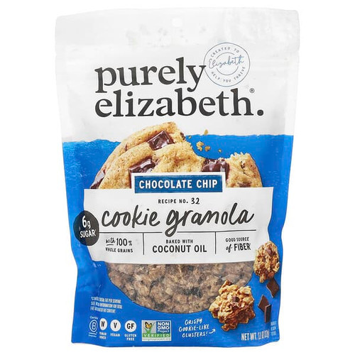 <img alt="Purely Elizabeth, Cookie Granola, Chocolate Chip, 11 oz (312 g)" title="Purely Elizabeth, Cookie Granola, Chocolate Chip, 11 oz (312 g),810589031964"