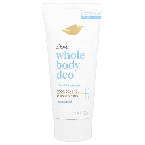 <img alt="Dove, Whole Body Deo, Unscented, 2.5 fl oz (73 ml)" title="Dove, Whole Body Deo, Unscented, 2.5 fl oz (73 ml),079400511669"