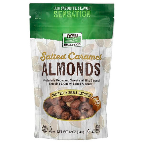 <img alt="Now Foods, Almonds, Salted Caramel, 12 oz (340 g)" title="Now Foods, Almonds, Salted Caramel, 12 oz (340 g),733739070425"
