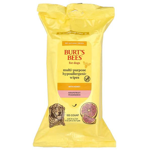 <img alt="Burts Bees, Multi-Purpose Hypoallergenic Wipes with Honey, For Dogs, Grapefruit, 100 Count" title="Burts Bees, Multi-Purpose Hypoallergenic Wipes with Honey, For Dogs, Grapefruit, 100 Count,742797057170"