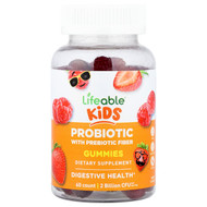 <img alt="Lifeable, Kids Probiotic With Prebiotic Fiber Gummies, Berry, 60 Gummies" title="Lifeable, Kids Probiotic With Prebiotic Fiber Gummies, Berry, 60 Gummies,810102731111"