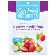 <img alt="Dr. Johns Healthy Sweets, Probiotics, Digestive Health Pops, + Fiber & Vitamin C, Strawberry, Peach & Apple, 14 Individually Wrapped Lollipops, 3.85 oz (109 g)" title="Dr. Johns Healthy Sweets, Probiotics, Digestive Health Pops, + Fiber & Vitamin C, Strawberry, Peach & Apple, 14 Individually Wrapped Lollipops, 3.85 oz (109 g),605245006383"