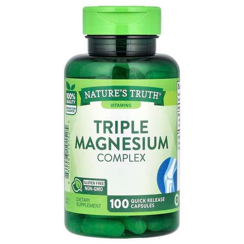 <img alt="Natures Truth, Triple Magnesium Complex, 100 Quick Release Capsules (420 mg per Capsule)" title="Natures Truth, Triple Magnesium Complex, 100 Quick Release Capsules (420 mg per Capsule),840093101525"