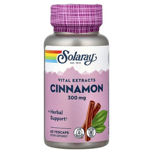 <img alt="Solaray, Vital Extracts, Cinnamon, 60 VegCaps" title="Solaray, Vital Extracts, Cinnamon, 60 VegCaps,076280118360"