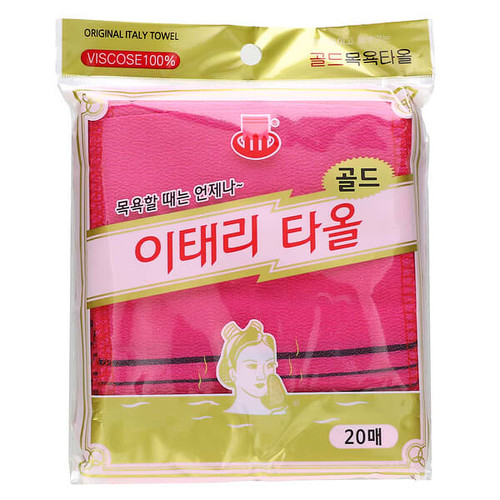 <img alt="Goldsangsa, Exfoliating Towel, Pink, 20 Count" title="Goldsangsa, Exfoliating Towel, Pink, 20 Count,8801941000416"