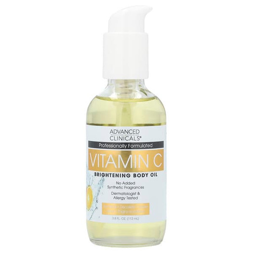 <img alt="Advanced Clinicals, Vitamin C, Brightening Body Oil, 3.8 fl oz (112 ml)" title="Advanced Clinicals, Vitamin C, Brightening Body Oil, 3.8 fl oz (112 ml),810400038189"