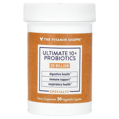<img alt="The Vitamin Shoppe, Ultimate 10+ Probiotics, 20 Billion CFU, 30 Vegetable Capsules" title="The Vitamin Shoppe, Ultimate 10+ Probiotics, 20 Billion CFU, 30 Vegetable Capsules,766536038183"
