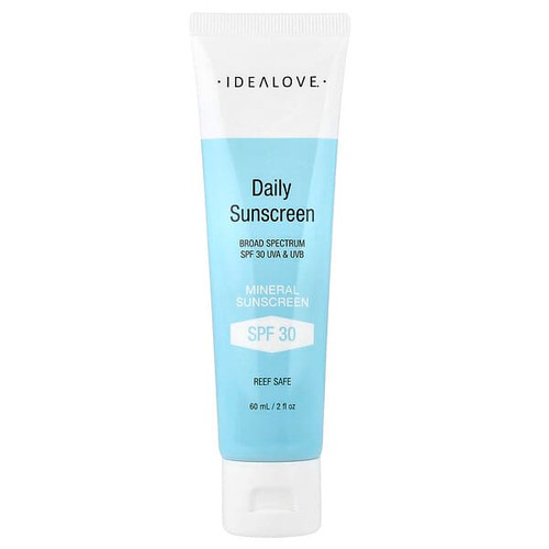 <img alt="Idealove, Daily Sunscreen, Mineral SPF 30, 2 fl oz (60 ml)" title="Idealove, Daily Sunscreen, Mineral SPF 30, 2 fl oz (60 ml),898220025305"