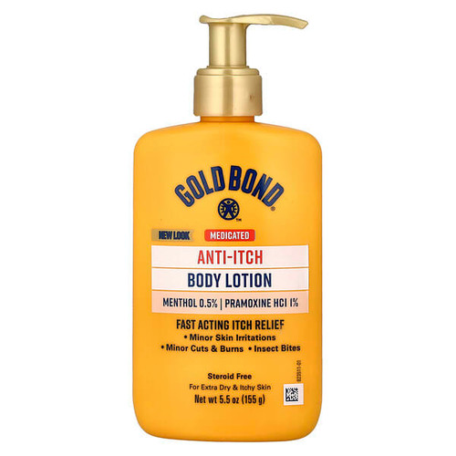 <img alt="Gold Bond, Anti-Itch Body Lotion, Medicated, 5.5 oz (155 g)" title="Gold Bond, Anti-Itch Body Lotion, Medicated, 5.5 oz (155 g),041167050606"