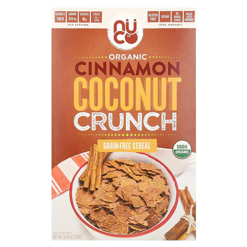 <img alt="NUCO, Organic, Grain-Free Cereal, Cinnamon Coconut Crunch, 10.58 oz (300 g)" title="NUCO, Organic, Grain-Free Cereal, Cinnamon Coconut Crunch, 10.58 oz (300 g),850306006707"