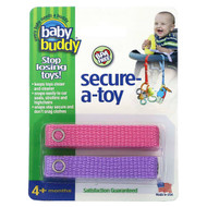 <img alt="3 PACK of Baby Buddy, Secure-A-Toy, 4+ Months, Pink and Purple, 2 Straps" title="3 PACK of Baby Buddy, Secure-A-Toy, 4+ Months, Pink and Purple, 2 Straps,047414001544"