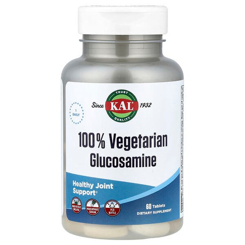 <img alt="KAL, 100% Vegetarian Glucosamine, 1,000 mg, 60 Tablets" title="KAL, 100% Vegetarian Glucosamine, 1,000 mg, 60 Tablets,021245127604"